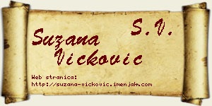 Suzana Vicković vizit kartica